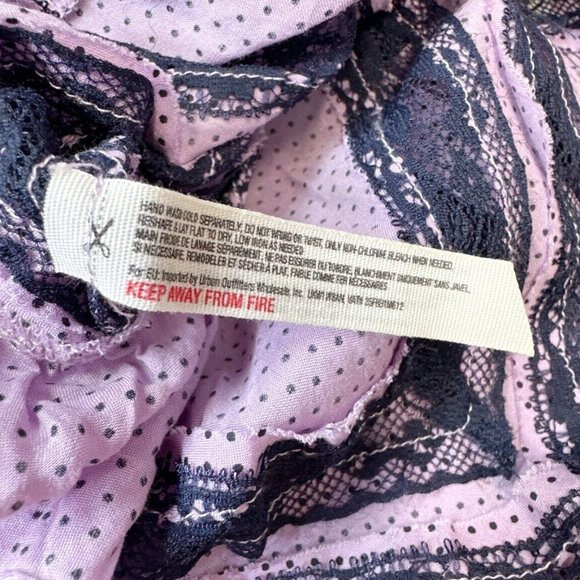 Free People Intimately Voile and Lace Trapeze Slip Dress in Purple Size XS - Picture 4 of 6
